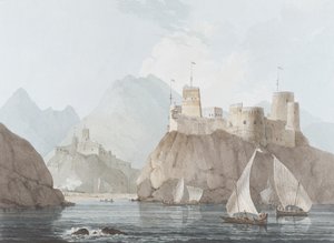 East View of the Forts Jellali and Merani, Muskah, Arabia